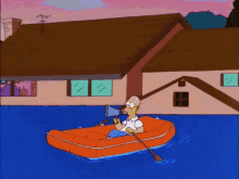 Center City Flooding GIF - Center City Flooding The Simpsons GIFs