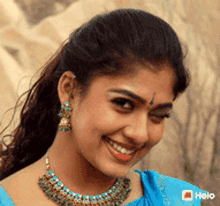 Nayanthara Wink GIF - Nayanthara Wink Smile GIFs