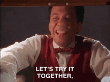 Gilbert Gottfried Lets Try It Together GIF