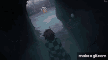 a make a gif.com animated gif of a person with red hair