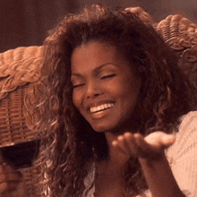 Laughing Janet Jackson GIF - Laughing Janet Jackson Again Song GIFs