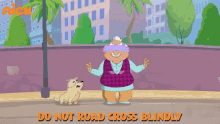 Do Not Road Cross Blindly Daaduji GIF