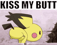 Pichu Pokemon GIF - Pichu Pokemon Kiss-my-butt GIFs