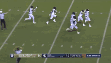 a football game between wake forest and rice is being broadcast on cbs sports
