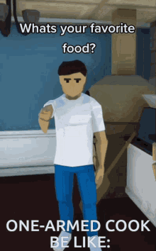 One Armed Cook Low Poly Game GIF