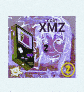 a coin xmz with a girl and a game boy on it