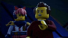 a man and a girl are standing next to each other with their hands folded