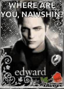 edward cullen twilight vampire sparkly blingee