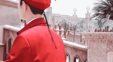 Xiao Zhan Walk GIF - Xiao Zhan Walk Red Suit GIFs