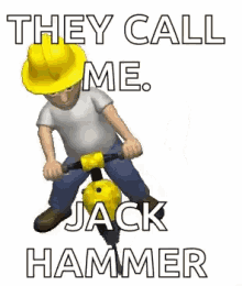 Jackhanmer Construction Worker GIF - Jackhanmer Construction Worker Construction GIFs