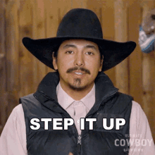 Step It Up Stephen Yellowtail GIF - Step It Up Stephen Yellowtail Ultimate Cowboy Showdown GIFs