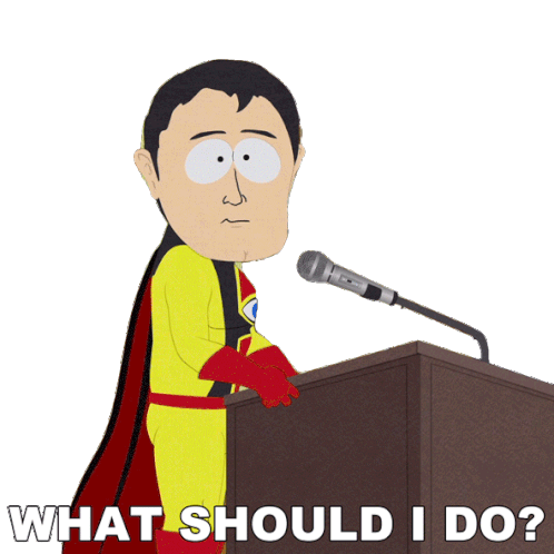 What Should I Do Captain Hindsight Sticker - What Should I Do Captain Hindsight South Park Stickers