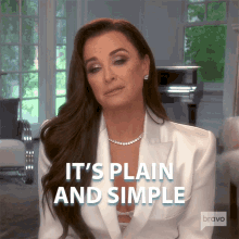 Its Plain And Simple Real Housewives Of Beverly Hills GIF - Its Plain And Simple Real Housewives Of Beverly Hills Its Just Easy GIFs