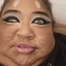 Nicoohv Woman Cat Makeup GIF - Nicoohv Woman Cat Makeup Roar Woman GIFs