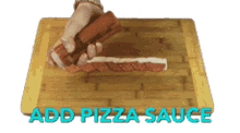layers add pizza sauce sauce pizza baking