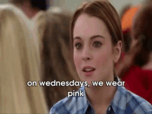 On Wednesdays, We Wear Pink GIF - Mean Girls On Wednesdays We Wear Pink GIFs