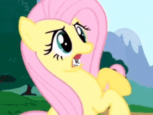 a cartoon pony with a sticker that says " that "