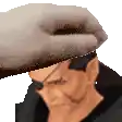a pixel art of a man wearing a hat