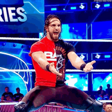 Seth Rollins Team Raw GIF - Seth Rollins Team Raw Come On GIFs
