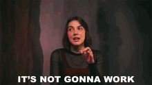 Its Not Gonna Work Evie Irie GIF - Its Not Gonna Work Evie Irie Not Happening GIFs