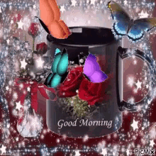 Good Morning Roses GIF - Good Morning Roses Mug GIFs