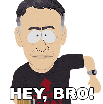 Hey Bro Stephen Schwartz Sticker - Hey Bro Stephen Schwartz South Park Stickers