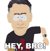 Hey Bro Stephen Schwartz Sticker - Hey Bro Stephen Schwartz South Park Stickers
