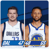 Dallas Mavericks (47) Vs. Golden State Warriors (48) Half-time Break GIF