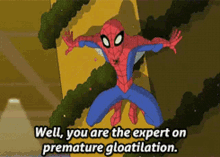 Spectacular Spider Man Well You Are The Expert On Premature Gloatilation GIF - Spectacular Spider Man Well You Are The Expert On Premature Gloatilation Premature Gloatilation GIFs