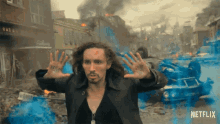 Ghost Army Klaus Hargreeves GIF - Ghost Army Klaus Hargreeves Robert Sheehan GIFs