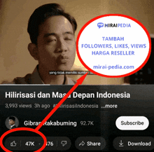 a man blowing a kiss next to a miraipedia logo