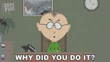 Why Did You Do It Mr Mackey GIF - Why Did You Do It Mr Mackey South Park GIFs
