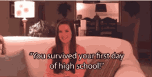 You Survived Your First Day Of High School Happy First Day Of School GIF - You Survived Your First Day Of High School Happy First Day Of School 1st Day Of School GIFs