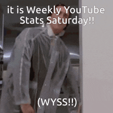 Weekly Youtube Stats Saturday GIF - Weekly Youtube Stats Saturday Bateman GIFs