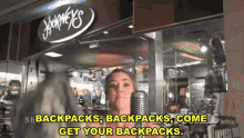 terrible mall commercial backpack funny
