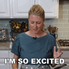 Im So Excited Jill Dalton GIF - Im So Excited Jill Dalton The Whole Food Plant Based Cooking Show GIFs