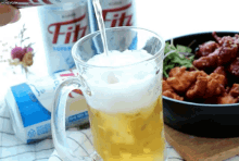 치맥 맥주 치킨 GIF - Chicken And Beer Beer Chicken GIFs