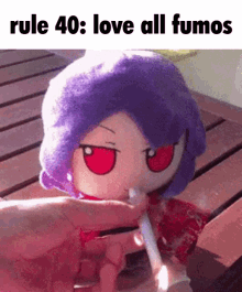 Fumo Touhou Rule GIF - Fumo Touhou Rule Love GIFs