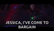 doctor strange is holding a green stone in his hand and says `` jessica , i 've come to bargain ''