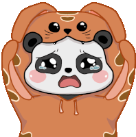 Crying Panda Rai Crying Sticker - Crying Panda Rai Crying Sad Stickers