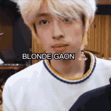 Gaon Xdinary Heroes Blonde Gaon GIF - Gaon Xdinary Heroes Blonde Gaon Gaoncult GIFs