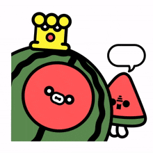 fruit watermelon cute whisper realized