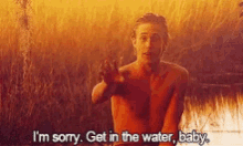 Get In The Water Ryan Gosling GIF - Get In The Water Ryan Gosling The Notebook GIFs