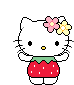 Hello Kitty Sticker - Hello Kitty Strawberry Stickers