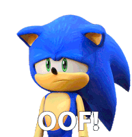 Oof Sonic The Hedgehog Sticker