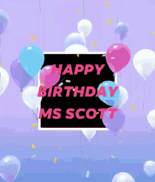 Happy Birthday Scott GIF - Happy Birthday Scott Balloons GIFs
