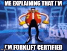 Eggman Forklift GIF - Eggman Forklift Forklift Certified Meme GIFs