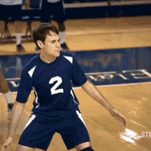 scott sterling sterling volleyball getting hit knocked