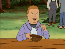 bobby hill king of the hill spoon eating eat