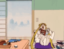 Sailormoon Reading GIF - Sailormoon Reading Book GIFs